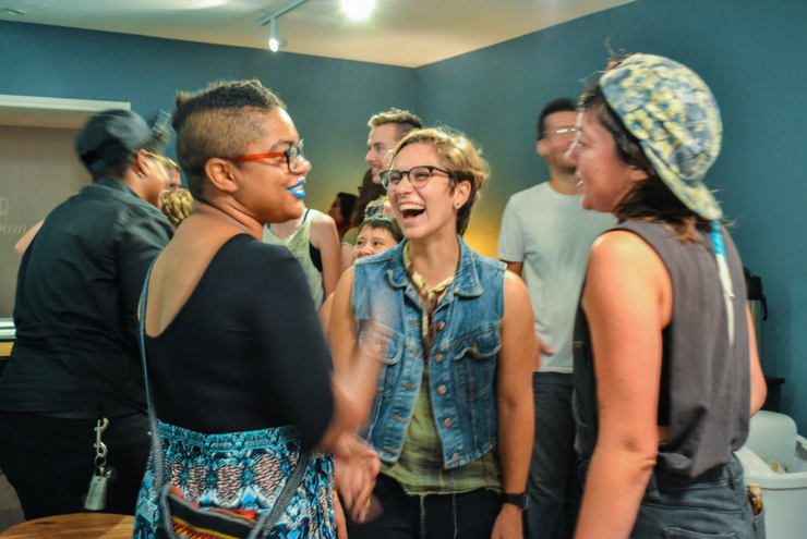 A photo of attendees at Gender Unbound Art Fest in Austin, Texas