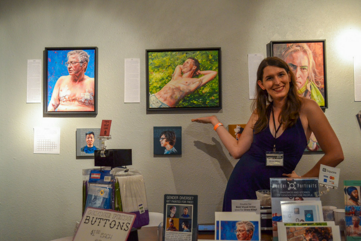 A photo of Gender Unbound Art Fest founder Drew Riley