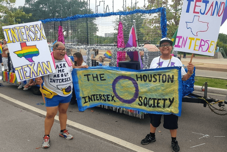 A photo of intersex advocates Koomah and Mo Cortez.