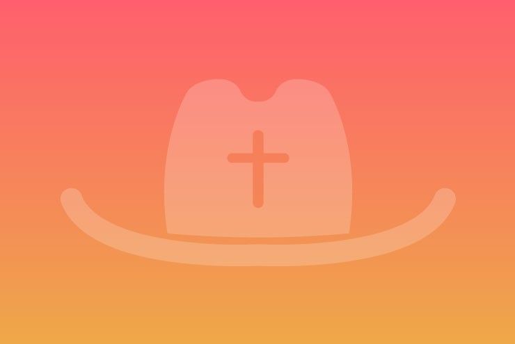 An illustration of a Christian cowboy hat.