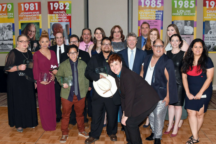 A photo of Spectrum South's sponsorship of the Houston Transgender Unity Banquet.