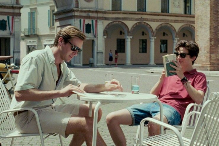 An image from the queer film Call Me by Your Name.