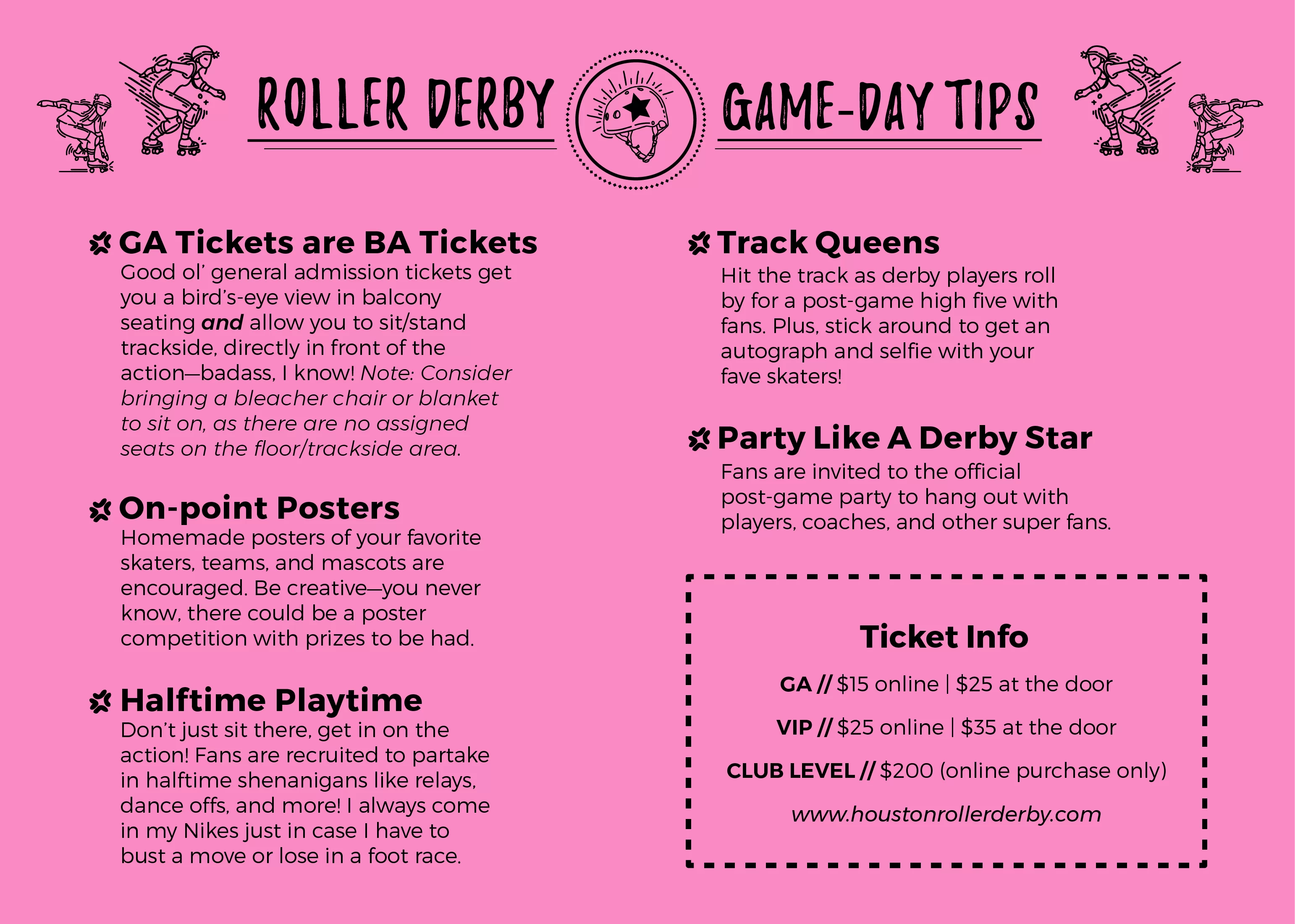 A photo of roller derby skater Arrak-Kiss and tips.