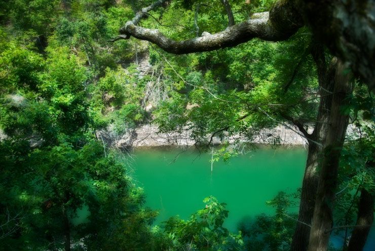 A photo of queer swimming hole Beaver Lake.