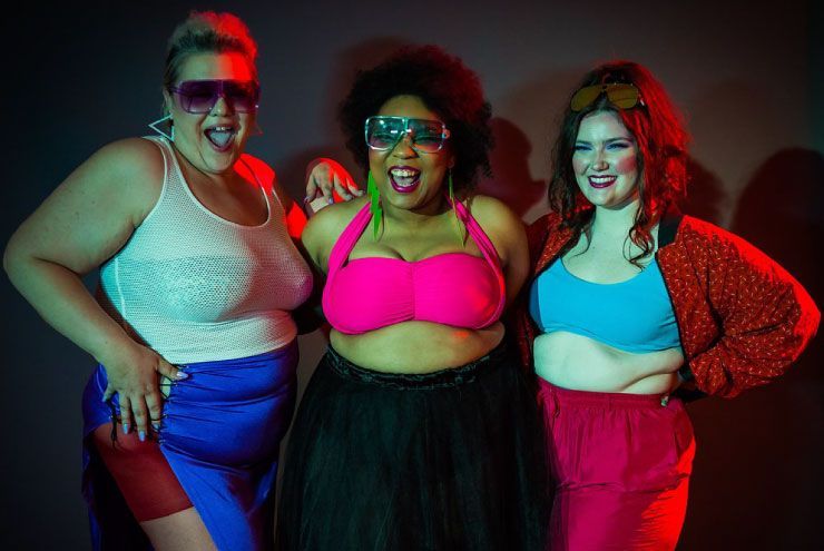 A photo of plus-size models in "When They Tell Us Fat Bodies Ain't."
