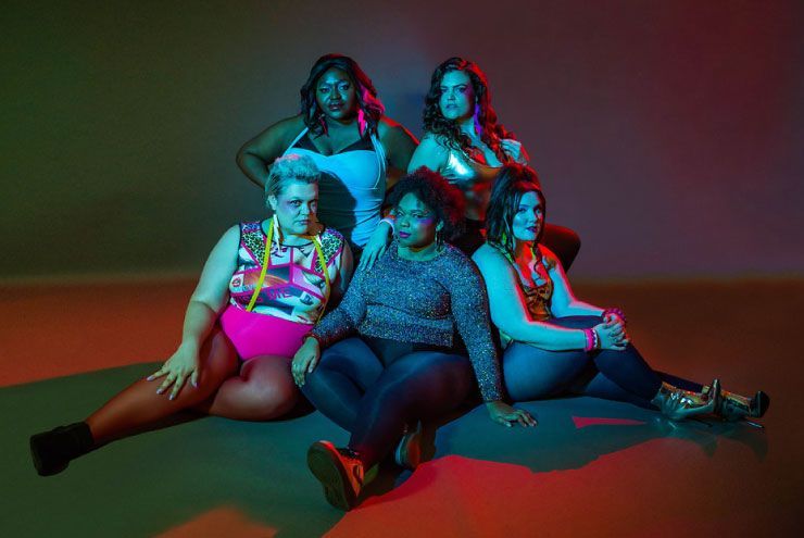 A photo of plus-size models in "When They Tell Us Fat Bodies Ain't."