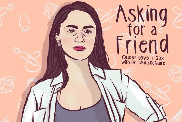 An illustration of queer sex advice column Asking for a Friend.