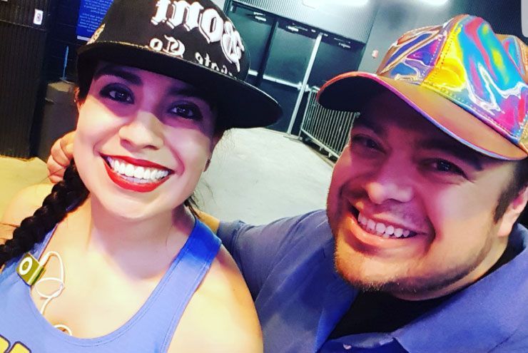 A photo of Houston Roller Derby fan Jason Davila.