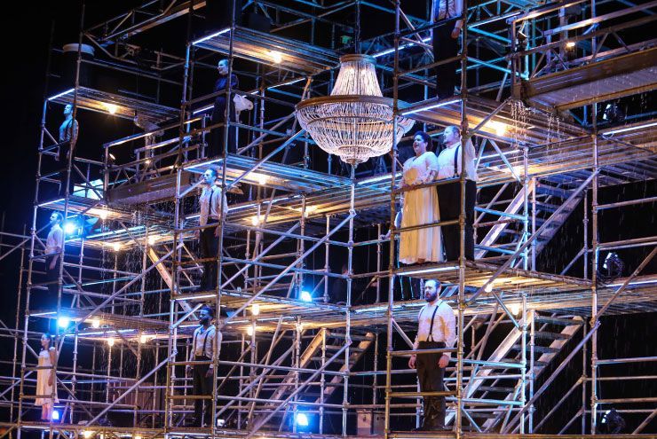 A photo of Titanic at Serenbe Playhouse in Atlanta, Georgia.