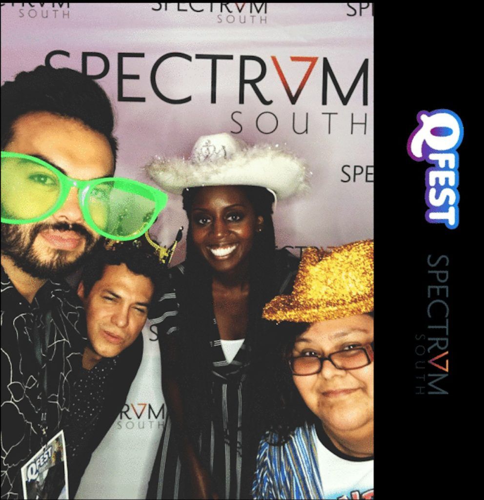A photo of Spectrum South at QFest.