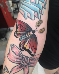 A photo of Conroe based tattoo artist Jess Swaim.