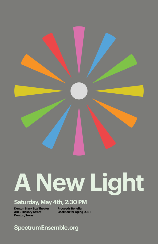 A photo of Spectrum Ensemble poster for A New Light.