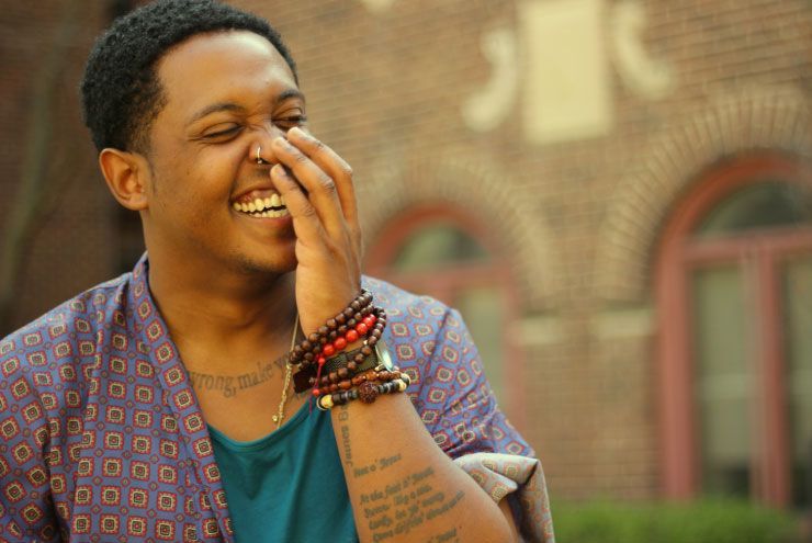 A photo of poet Danez Smith.