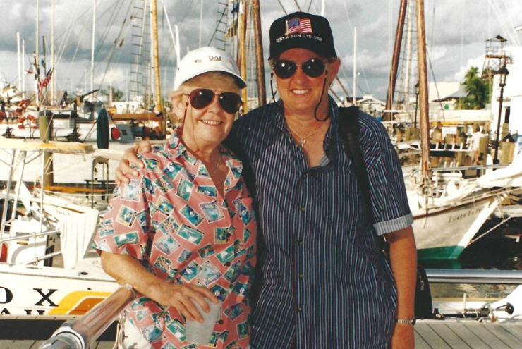 A photo of Sappho Chocolate owners Charlotte Lambert and Darlene Duncan.