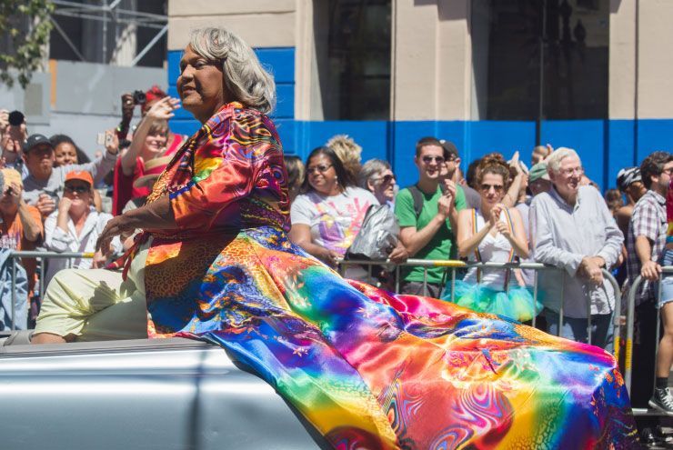 A photo of trans woman Miss Major Griffin-Gracey.