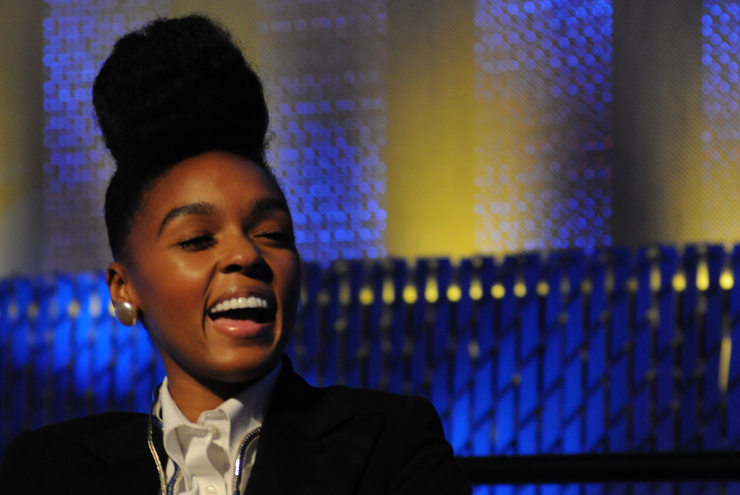 A photo of hip-hop artist Janelle Monae.