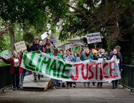 A photo of LGBTQ youth climate activists.