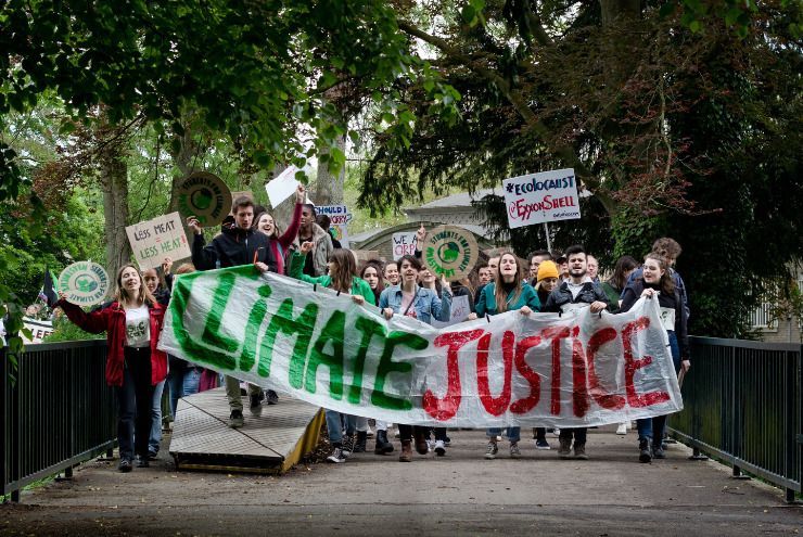 A photo of LGBTQ youth climate activists.