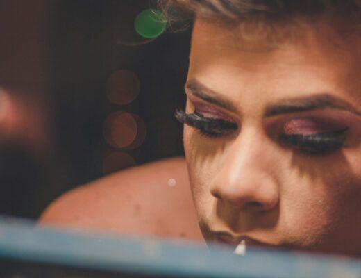 A photo of a drag artist.