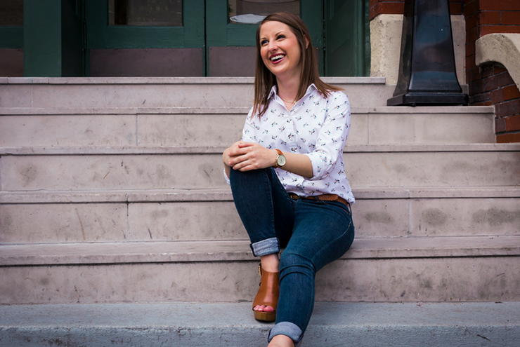 Photo of queer femme and Spectrum South co-founder and editor-in-chief, Megan Smith.