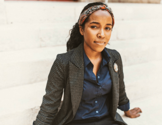 A photo of pansexual writer and YouTuber Sydney Turner promotes queer online activism.