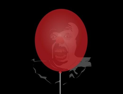An illustration of the horror movie It.
