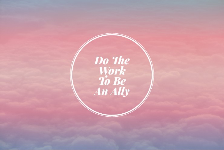 A photo of how to be an ally and fight transphobia.