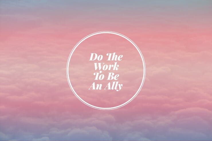 A photo of how to be an ally and fight transphobia.