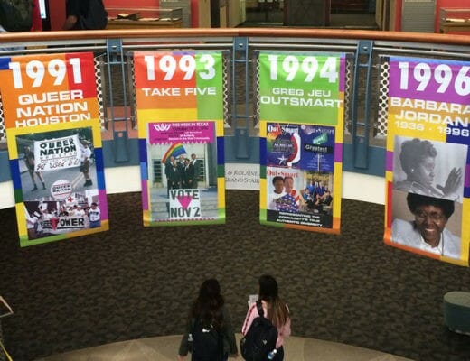 A photo of the Houston We Have History Banner Project.