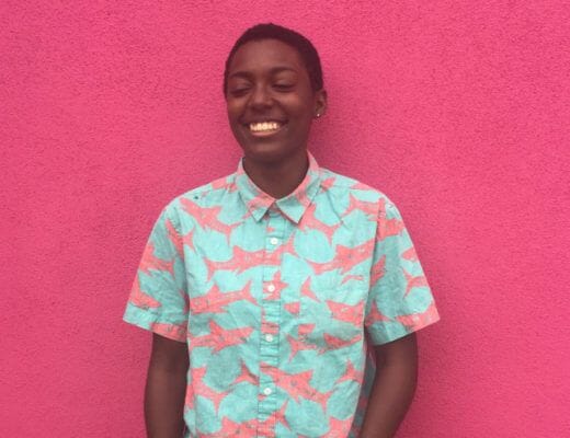 A photo of Kai Ramey, founder of the zine No Whites Allowed.