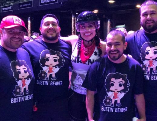 A fan of Houston Roller Derby fan Jason Davila.