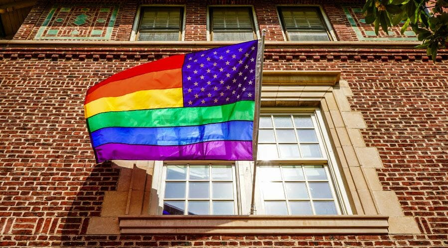 A photo of LGBTQ veterans.