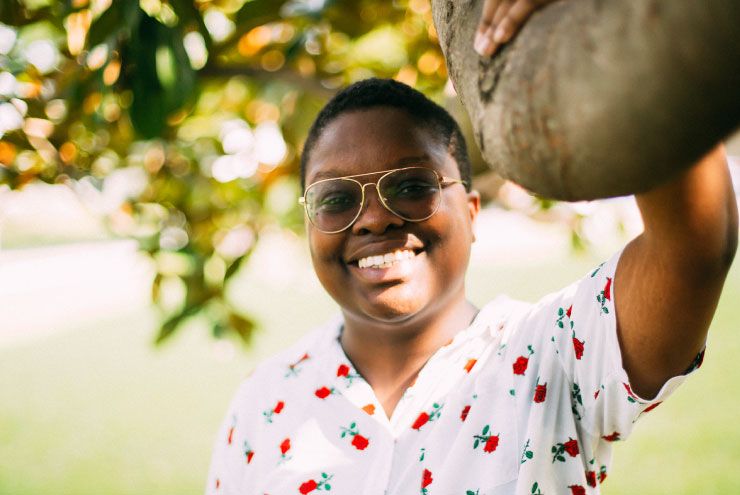 A photo of non-binary Houstonian Jayce Tyler.