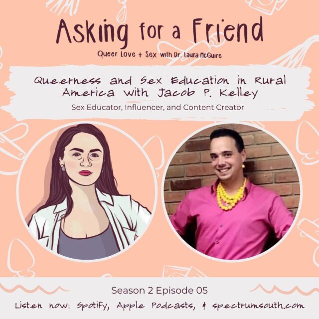 🚨 NEW EPISODE ALERT 🚨 On the 🏳️‍🌈 Pride 🏳️‍⚧️ episode of the Asking for a Friend podcast, host @drlauramcguire chats with sex educator, influencer, and content creator @juicywithjake about queerness and sex education in rural America, their experiences in entrepreneurship, HIV outreach and prevention, and fighting stigma. Listen now on Apple Podcasts, Spotify, and link in bio.
